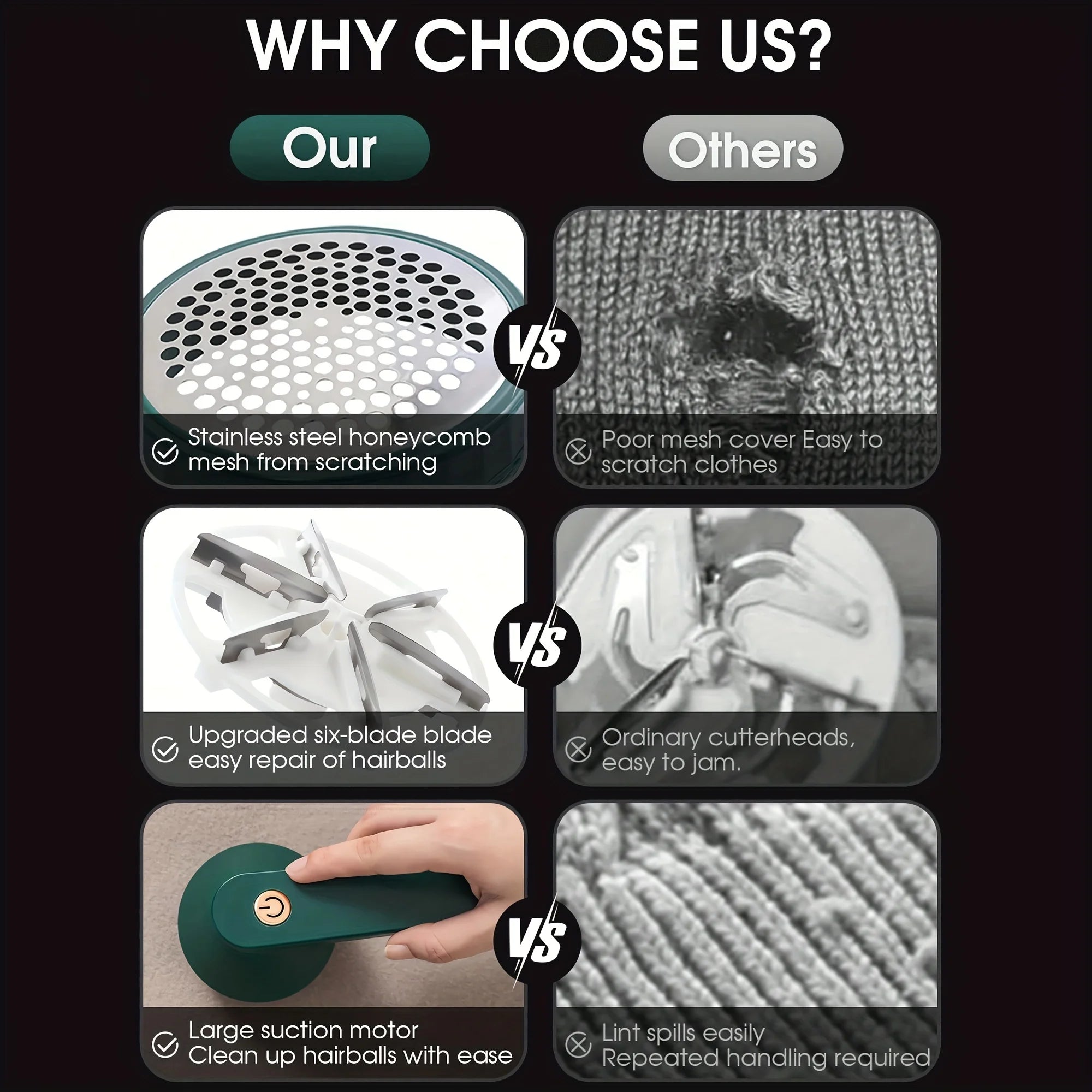 Powerful Fabric Shaver Pro Special Holiday Color - Remove Lint, Pills And Fuzz Instantly